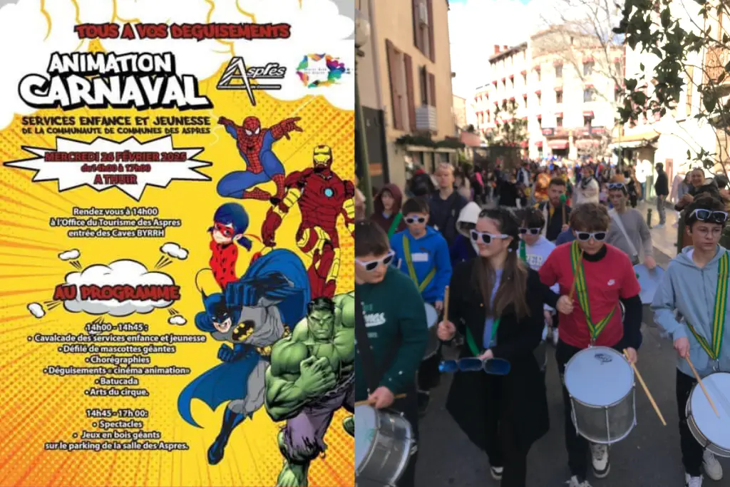 Retour sur l'atelier batucada du PIJ de Thuir pour le carnaval 2025, découverte des rythmes du samba pendant l'atelier.